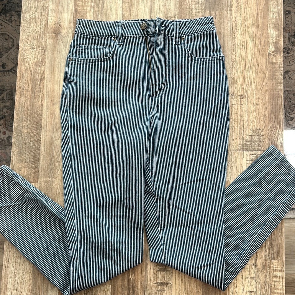Women’s Lee striped skinny jeans